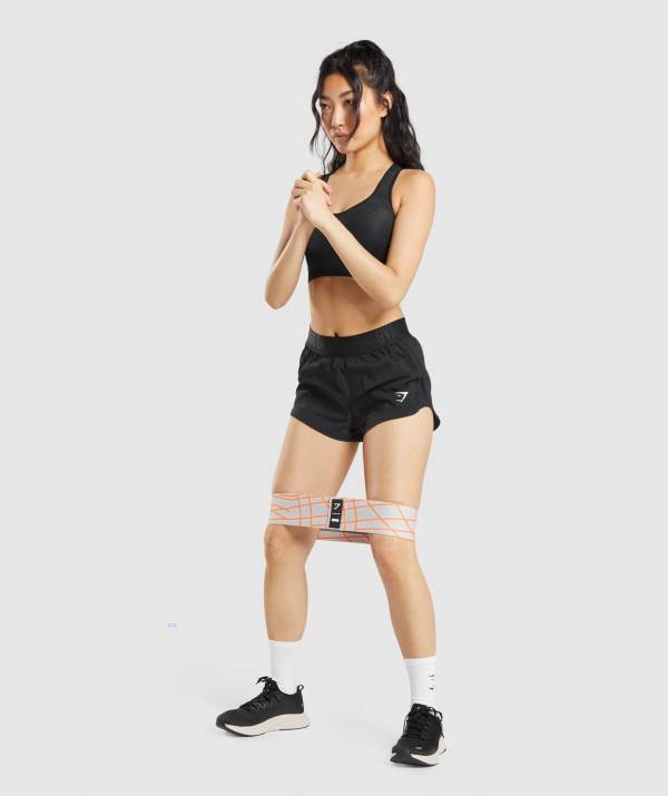 Damske Odporový Pás Gymshark Medium Glute Siva / Oranžové / Biele | MH8670154
